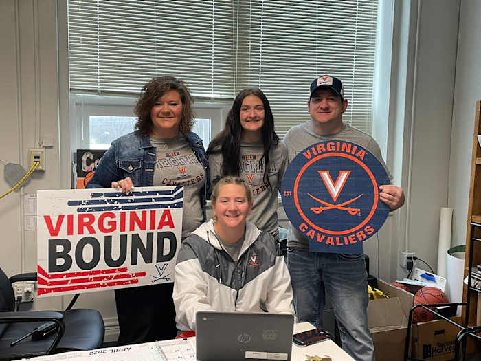 Cady Pauley and her family, Virginia Cavaliers women's basketball